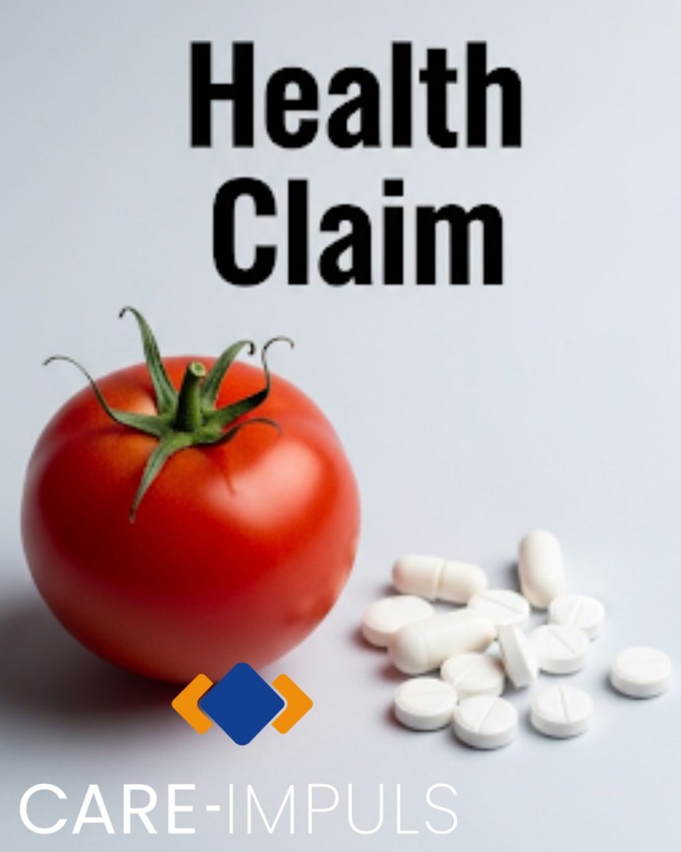 care-impuls Bild zeigt eine Tomate und Tabletten care-impuls GmbH, KI generiert